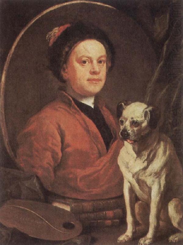 HOGARTH, William The Painter and his Pug china oil painting image